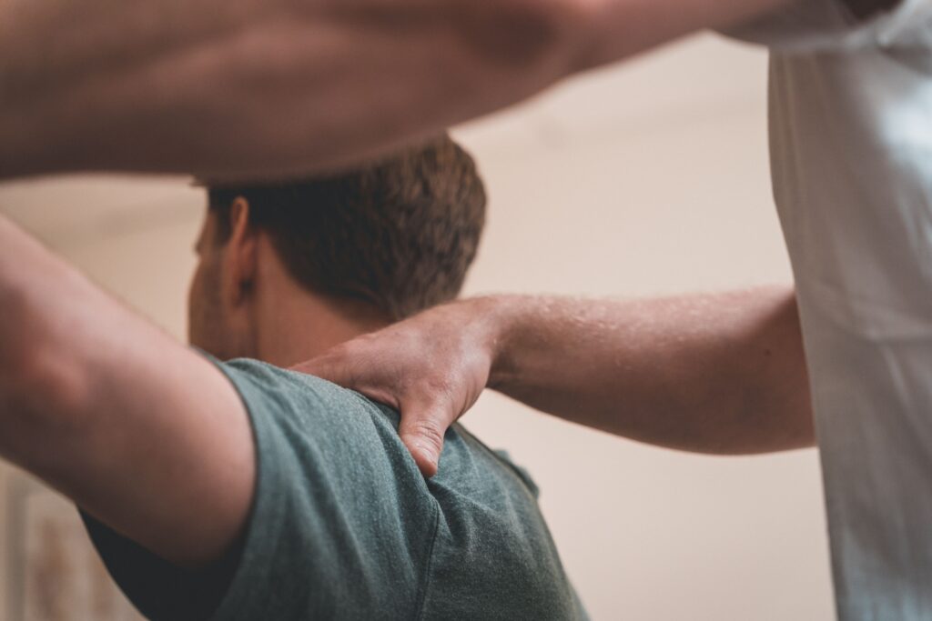 Close up of a massage therapy session for arm pain relief